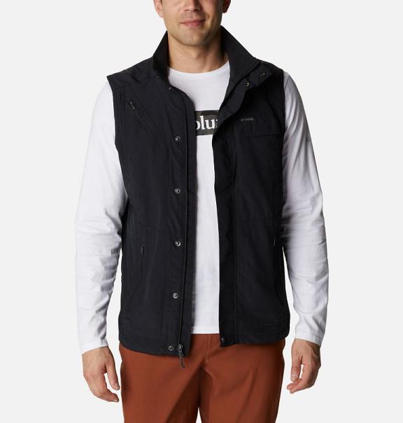 Columbia Silver Ridge II Vest Black For Men's NZ78610 New Zealand